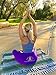 Ashan cradle - Healthy Posture Support Strap and Yoga Shoulder Bag. (Purple, Large)