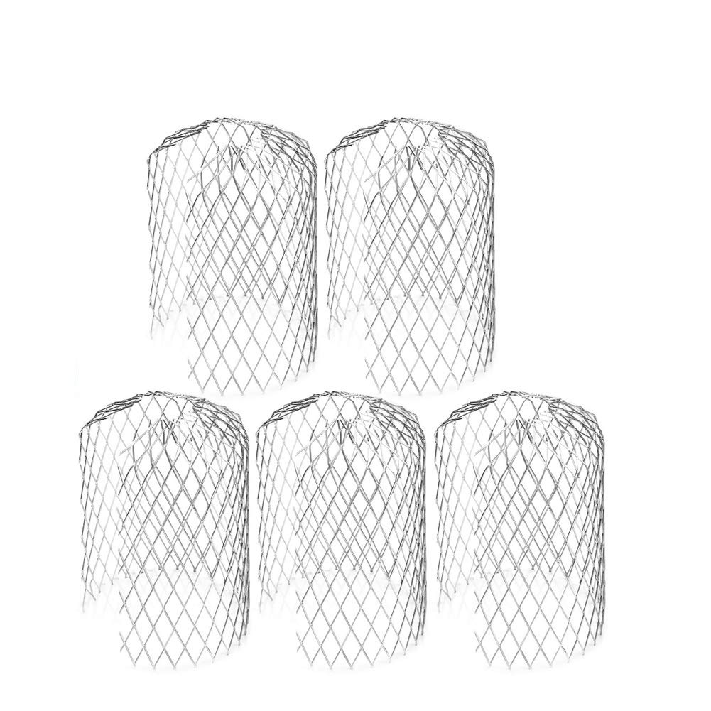 5 Pack Down Pipe Filter, Gutter Guard Strainer, Mesh Gutter Downspout Guard for Leaf and Rubbish Filter Gutter Screen Covers