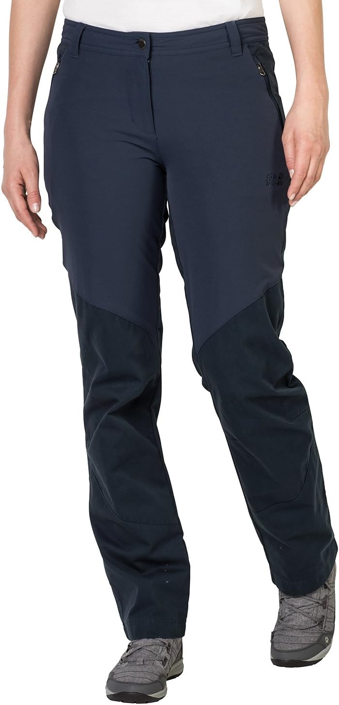 Jack Wolfskin Women's Drake Flex Hiking Pants - Function 65 Blen of Organic Cotton and Polyester