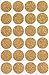 Royal Green Gold Invitation Seal Dots 1 Round 25 mm - Dot Glitter Stickers - one inch Rounds Sparkly Sticker - 120 Pack