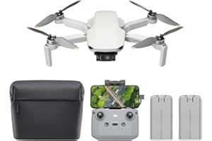 DJI Mini 4K Camera Drone Combo, Drone with 4K UHD Camera for Adults, Under 249 g, 3-Axis Gimbal Stabilization, 10km Video Transmission, Auto Return, 2 Batteries for 62-Min Max Flight Time, QuickShots