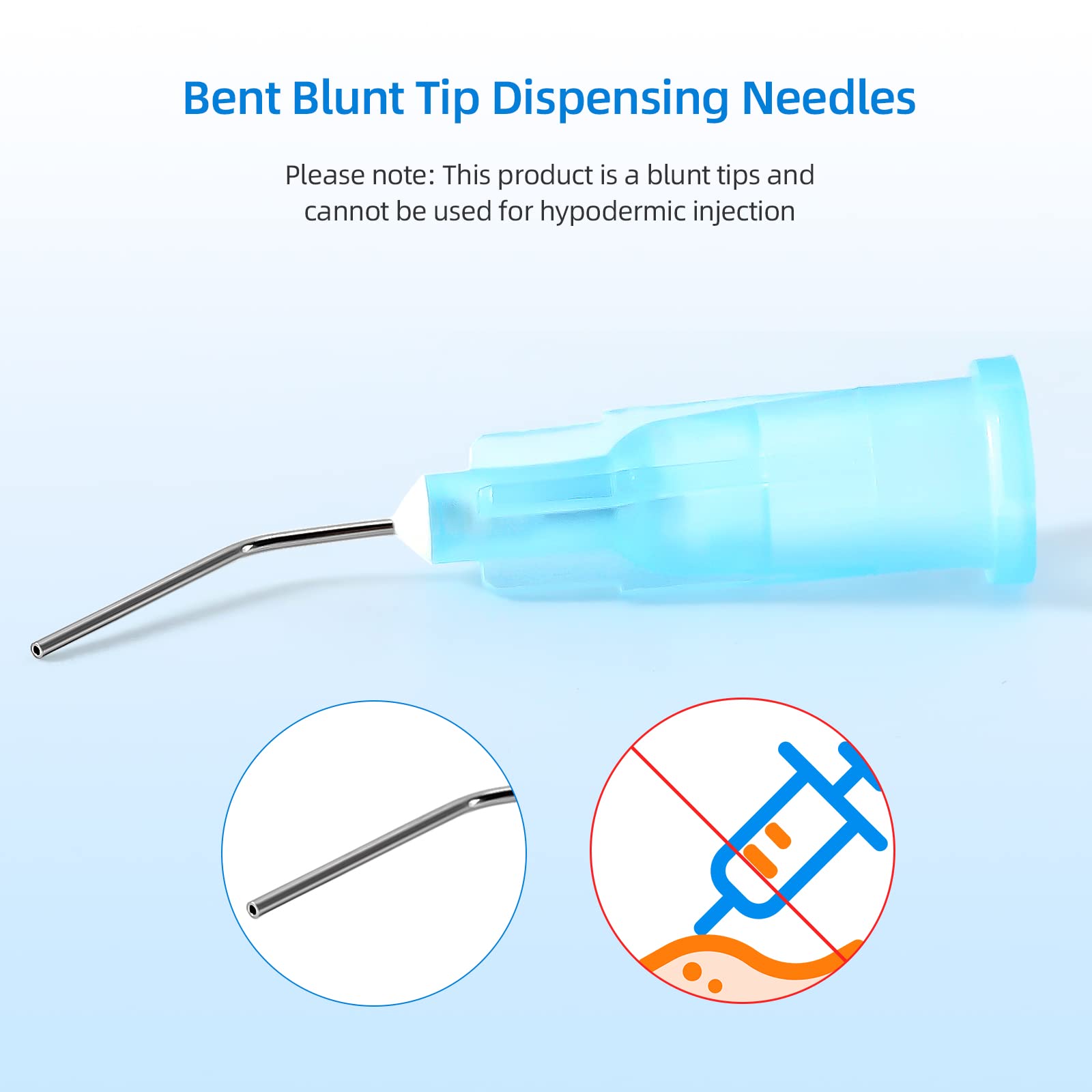 Mua JMU 100Pcs Bent Dispensing Tips 25g, Blunt Tip Dispensing Needle ...