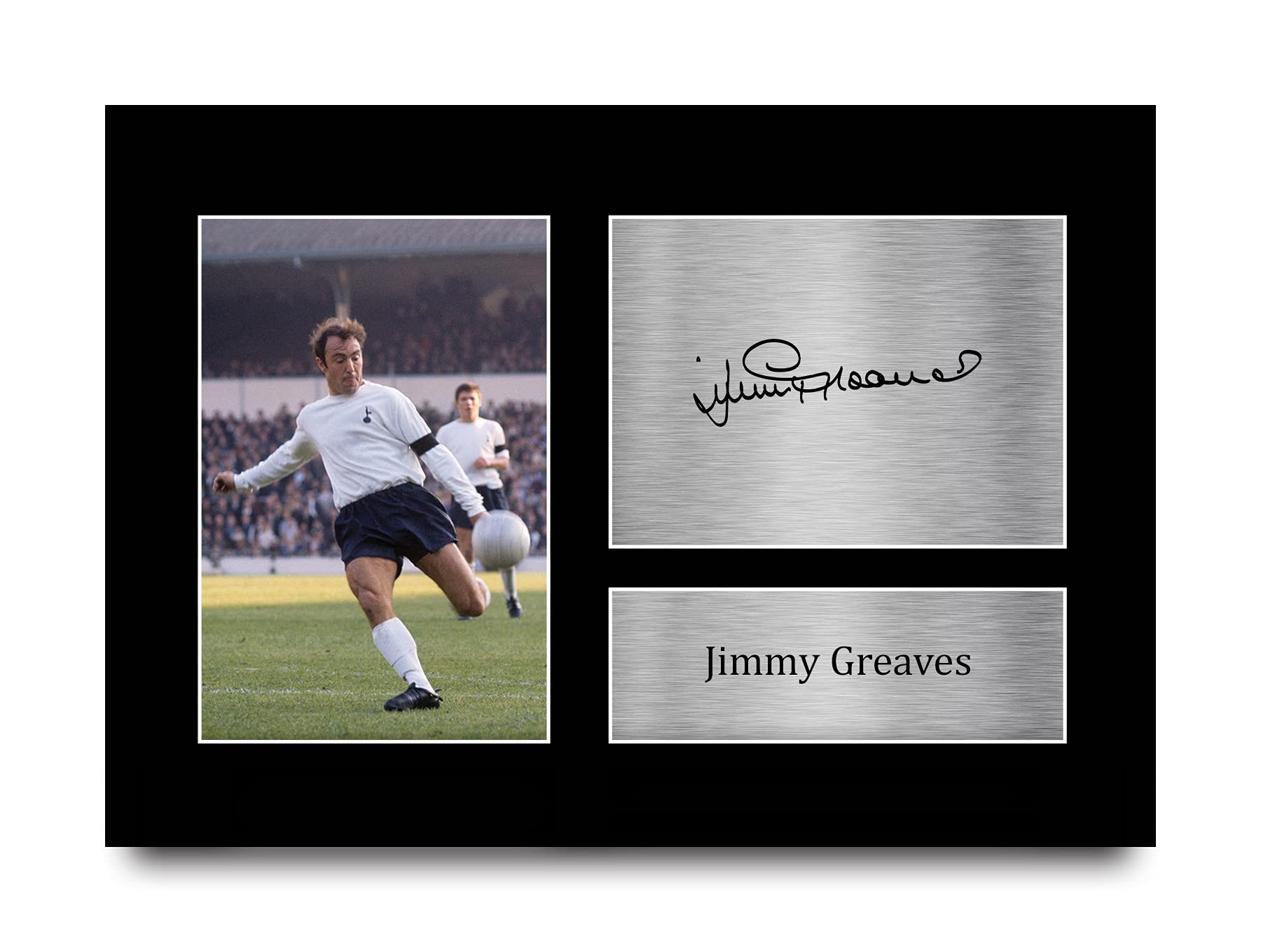 HWC Trading A4 Jimmy Greaves Tottenham Hotspurs Spurs Gifts Printed Signed Autograph Picture for Football Fans and Supporters