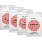 Kind Patches Berberine Patches with L Glutamine, Chromium, Pomegranate and Cinnamon - 4 Pack, 120 Patches