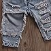 Imcute Best Gift 0-3 Years Baby Girls Off Shoulder Polka Dot Top+Destroyed Ripped Jeans+Headband Clothes Outfit Set (18-24 Months, A)