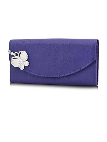 Butterflies Wallet Dark Blue (BNS 2320 DBL)