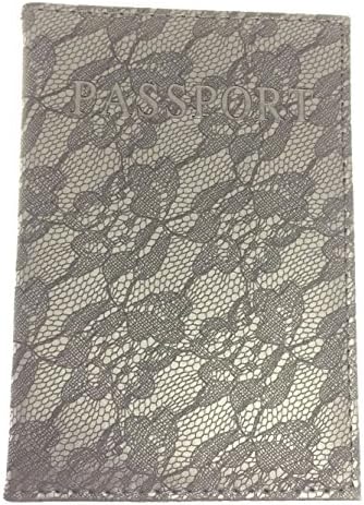 Pakala66 PU Leather Passport Cover with Sliver USA Logo Printed for Travel (Simple Grey)