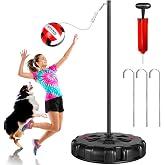 SPOYNAL Portable Tetherball Set with Ball, Rope, Pole and Sturdy Base | Heavy-duty tetherball equipment for adults, with durable poles and a stable base for backyard, lawn, beach and outdoor play