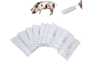 GOTOTOP Pig Pregnancy Test Strip, Pack of 10 Disposable Pig Pregnancy Test Strip Early Pregnant Detection Testing Tool Veterinary Equipment Livestock Supply for Pig Early Pregnancy Testing