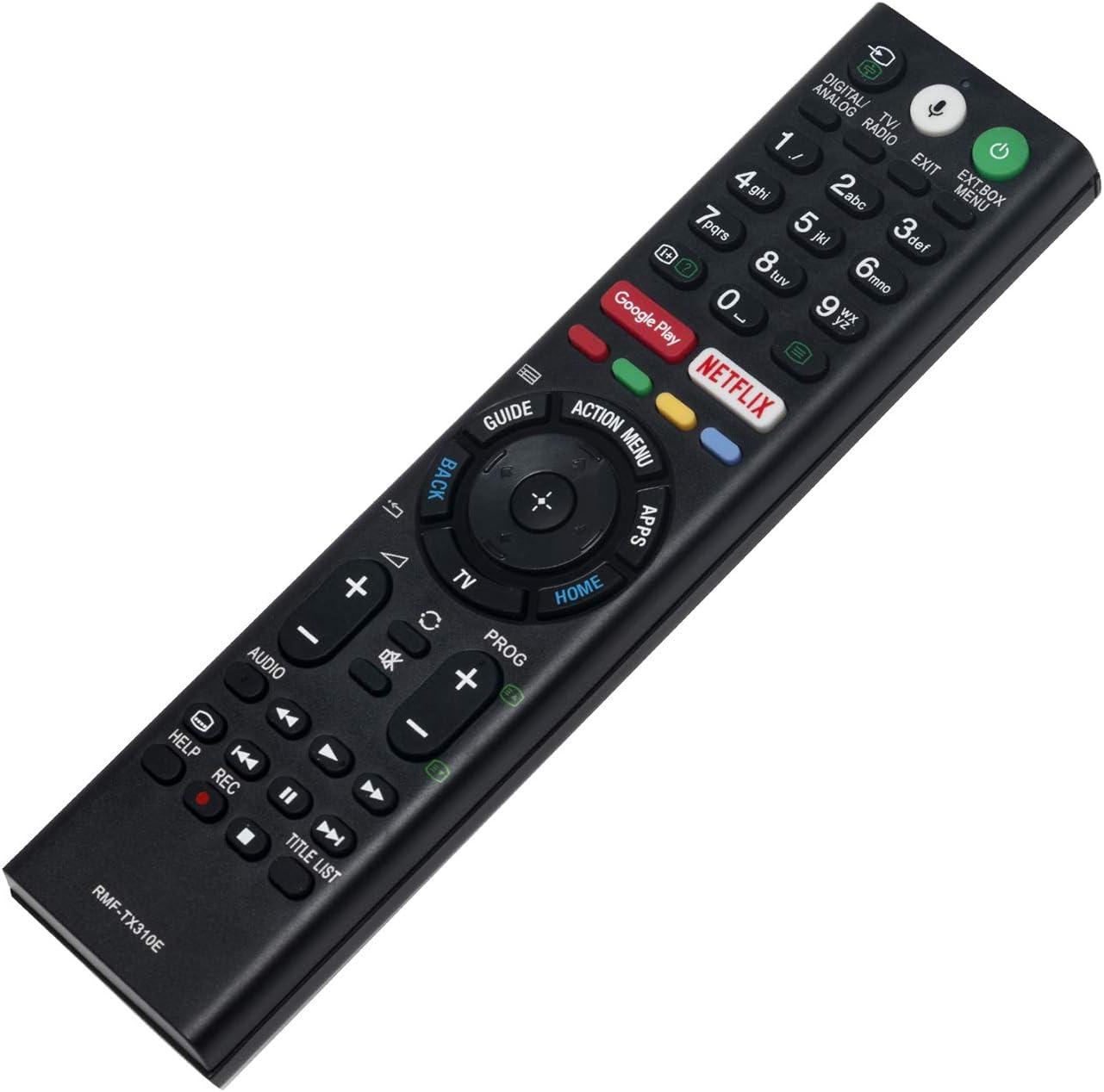 VINABTY RMFTX310E RMF-TX310E Replacement Remote Fit for Sony TV FW-43XE8001 FW-49XE8001 FW-55XE8001 KD-43XE8004 KD-43XE8005 KD-43XE8077 KD-43XE8088 KD-43XE8096 KD-43XE8099 KD-43XE8396 KD-43XF7596 - Image 3