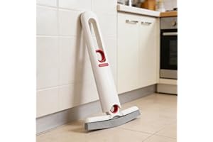 Mini Sponge Mop, Portable Self Squeezing Foldable Cleaning Mop with 2 Replacement Sponge Heads, Wet & Dry Small Mop for Bathr