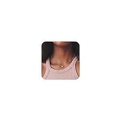 WFYOU Gold Heart Necklace for Women Dainty Tiny 14k