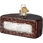 Old World Christmas Hostess Ding Dong Glass Blown Ornament for Christmas Tree, Handcrafted Holiday Decoration, Classic Dessert Collection