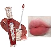 Flower Knows Strawberry Rococo Cloud Lip Cream,Long Lasting Rosy Terracotta Matte Lipstick,Hydrating Lip Stain,Transfer & Smudge Proof Velvet Liquid Lipstick for Girl&Women,0.12 Fl Oz(S07 Lychee Tea)