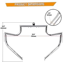 Kinglemc Crash Bar Engine Guard Highway Bar for