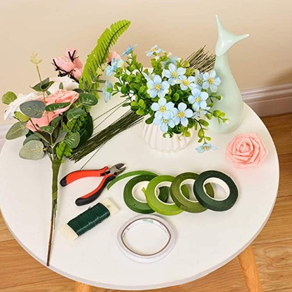 Ensemble De 4 Outils Pour Les Compositions Florales Coupe Cable Fleur Fleur 40 M De Fil Fleur Enduit Fil Tige Fleur Pour Bouquet De Composition Florale Pour Homme Et Femme Fleuriste Cuisine Et