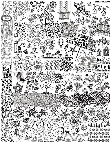DRK Nails Seasons Stamping Plate (XL size)