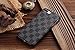 HeiL iPhone 7Plus 8Plus TPU (US Deliver Guarantee Fulfilled by Amazon) New Elegant Luxury PU Leather Checker Pattern Classic Style Cover Case for Apple iPhone7PLUS iPhonePLUS (Grey)