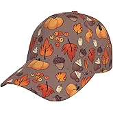 Funny Thanksgiving Hats Women Men Fashion Baseball Cap Adjustable Strapback Hat Fall Pumpkin Hat Visor Sports Hat