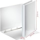 Esselte A4 Essentials Presentation Binder White 3 cm Spine PP view 2