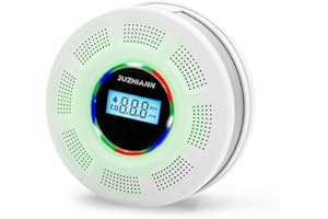 JuzhiAnn Upgraded Version Smoke Carbon Monoxide Alarm Detector, Battery-Operated Smoke and CO Alarm with Digital Display, Carbon Monoxide Detectors&Smoke Detector (1Pack)