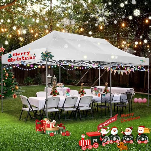 COBIZI 10x20 Heavy Duty Pop Up Canopy Tent with Sidewalls, Commercial Grade Party Tent, Waterproof image 26
