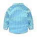 Yilaku Toddler Boys Outfits Suit Infant Clothing Newborn Baby Boy Clothes Sets Gentleman Plaid Top+Bow Tie+Suspender Pants(9-12 Months, Blue)