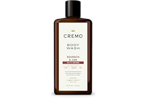 Cremo Body Wash Men, A Sophisticated Blend of Distillers Spice, Fine Bourbon and White Oak, 16 Fl Oz