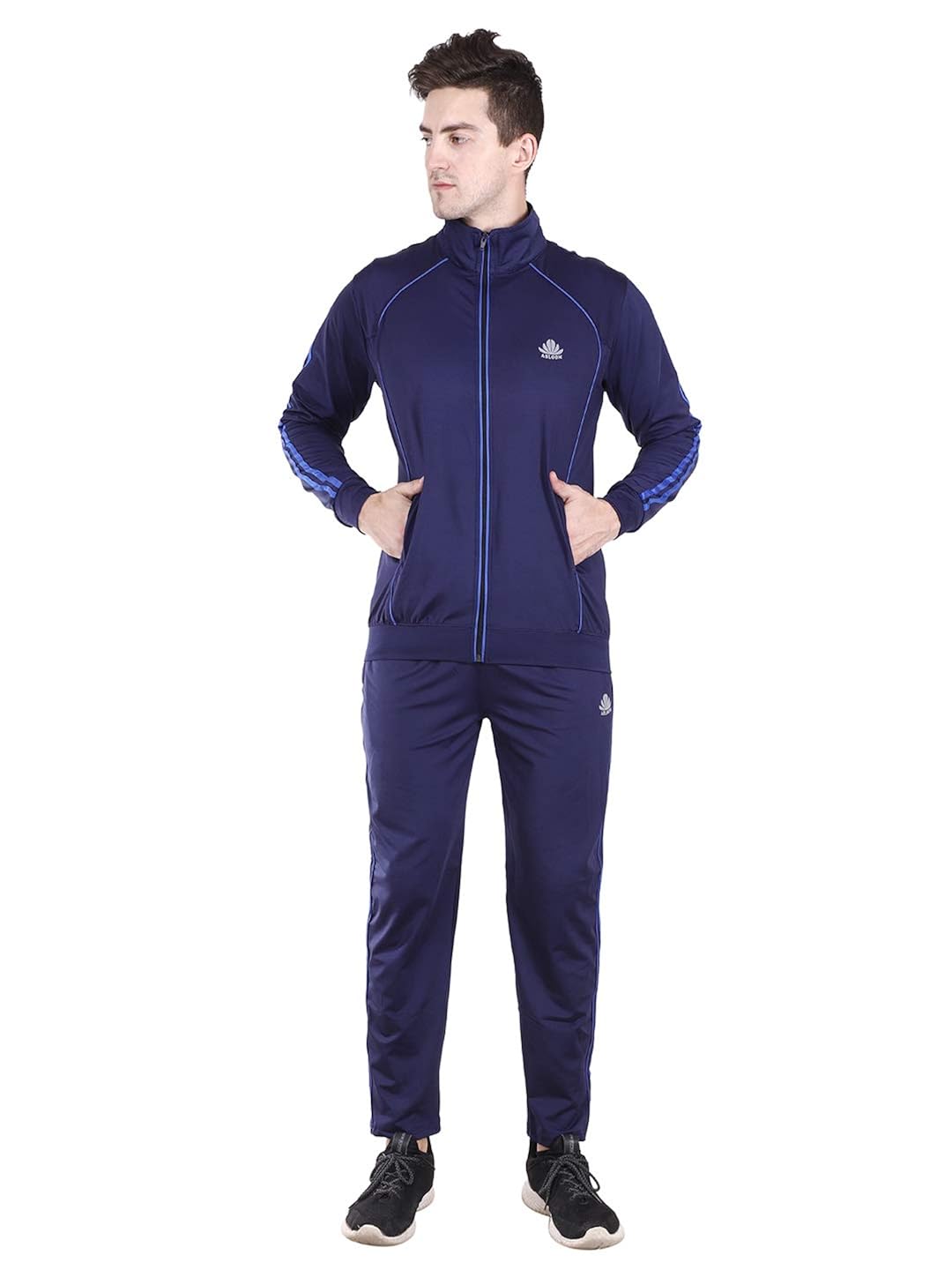 Buy Abloom Cotton Regular Fit Tracksuit for Men Blue at Amazon.in