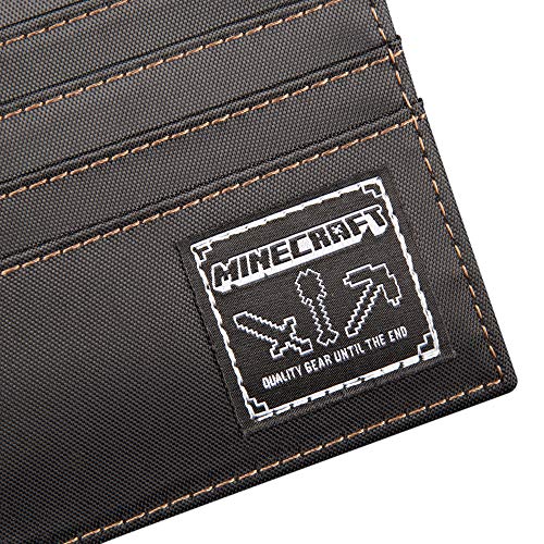 JINX Minecraft Dirt Block Nylon BiFold Wallet, MultiColored, One Size