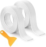 Mooshy Bath Sealant Strip 6.4m White Waterproof Caulk Tape Kitchen Bathroom
