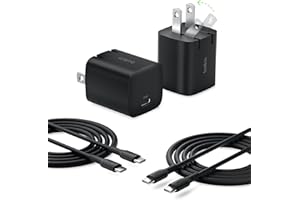 Belkin USB C Charger Block 25W (2 Pack) USB C Cable Included - PD3.0 PPS Fast Charging for Samsung Galaxy S25, S24, Apple iPhone 17, Air, Pro, Pro Max, Google Pixel 10, Nintendo Switch, etc - Black
