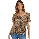 Star Vixen Women's Short/Slit Sleeve Keyhole-tie Peasant