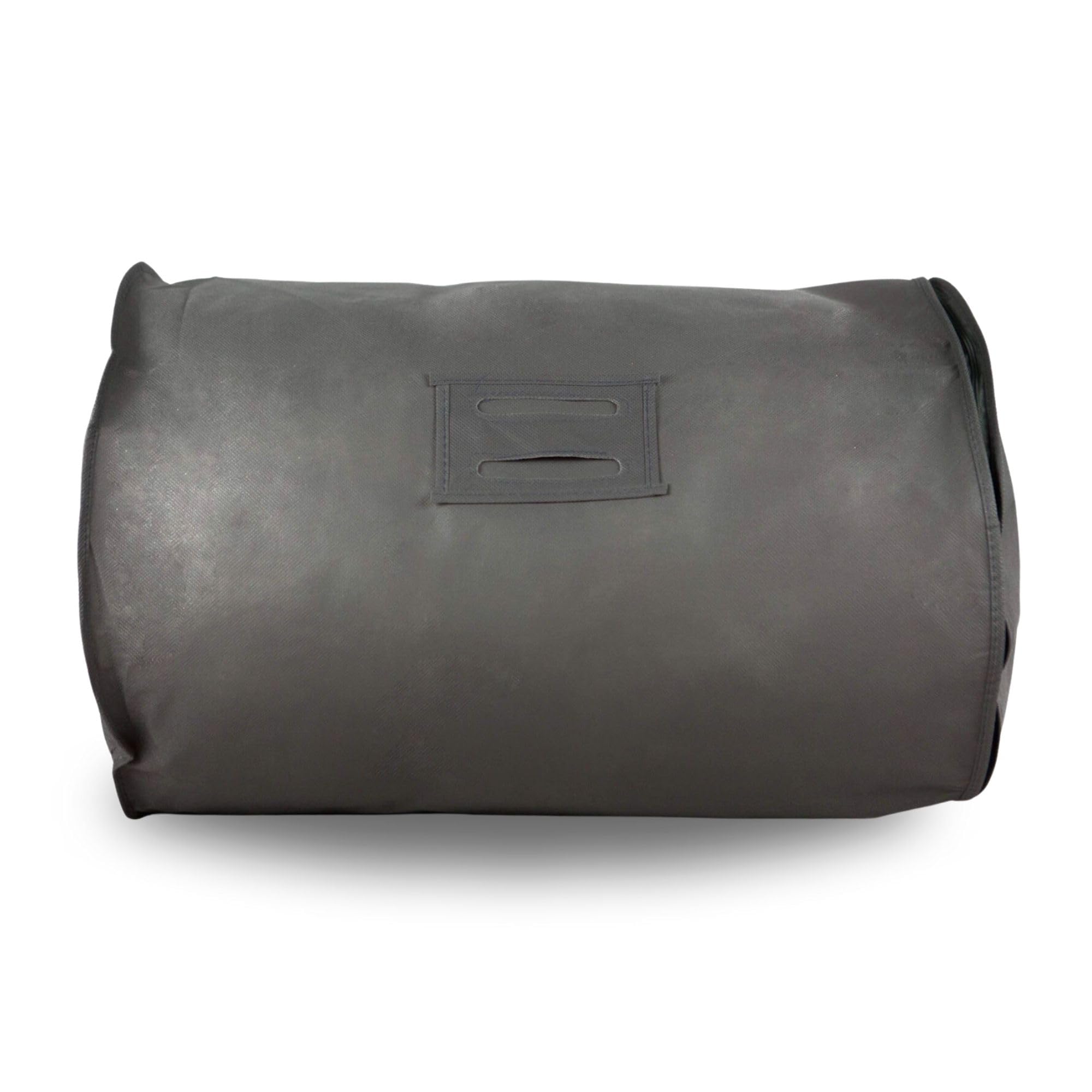 Simpson & Ruxton Hoesh UK Grey Double Duvet Storage Bag - Breathable Cotton Under Bed Blanket, Comforter & Quilt Holder Organizer - Zippered Underbed Duvet Holder for Bedding