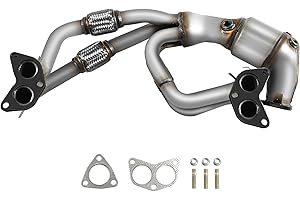 BoardRoad Front Catalytic Converter Stainless Steel Direct Fit for 2006 SAAB 9-2X / 2006-2010 Forester / 2006-2011 Impreza / 2006-2012 Legacy Outback 2.5L