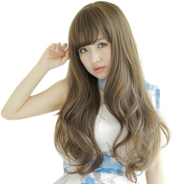 Amazon ブライトララ ウィッグ ロング スウィートウェーブ フルウィッグ カール ナチュラル ウイッグ 黒髪 つけ毛 Ly449 フルウィッグ 通販