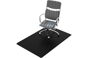 Naturehydro Office Chair Mat for Hardwood Floor, 48" x 30" Black, Tile Floor Protector Mat, Easy Glide Rolling Plastic Floor Mat, BPA and Phthalates Free - Rectangle