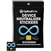 Optimal Prime Device Neutralizer Stickers - Shielding Stickers for Phones, Tablets, Laptops, and WiFi Devices | for Home and Office Protection | 12 Pack