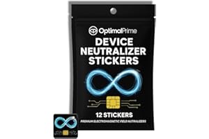 Optimal Prime Device Neutralizer Stickers - Shielding Stickers for Phones, Tablets, Laptops, and WiFi Devices | for Home and Office Protection | 12 Pack