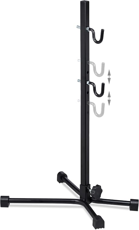 Suporte de bicicleta montado na parede, dobrável, ajustável, até 25 kg, cabiçador de garagem ou cave, preto e prateado, ferro, 63,5 x 32 x 35 cm