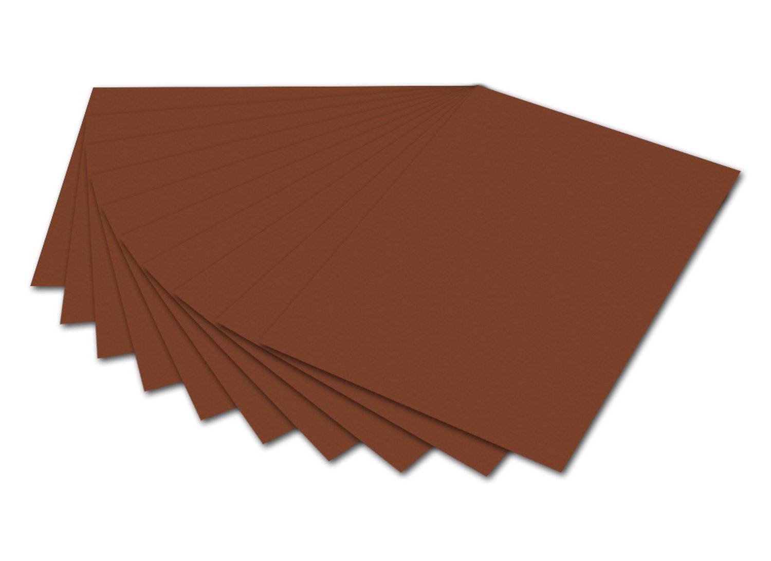 folia 6185 Photo Card Chocolate Brown 50 x 70 cm 300 g/m² 10 Sheets for Crafts and Creative Design of Cards, Window Pictures and Scrapbooking — image 1