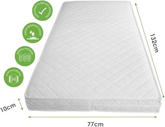 132 x 77 cot mattress