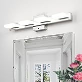 NORTTA 24.8" Modern LED Vanity Light 4 Lights for Bathroom Wall Lighting 23W Dimmable 3000K/ 4000K/ 5000K (Chrome)