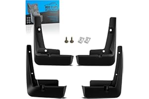 KEYOOG Front & Rear Mud Flaps Splash Guards Fit for 2021 2022 2023 Toy-OTA Sienna, Front and Rear 4-Pc Set, Easy to Clean and Install, Mud Guards Splash Guard Black