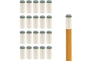 20pcs Billiard Cue Tips 12mm, 0.47in Pool Cue Stick Tips Billiard Cue Tips Replacement Kit Slip on Pool Cue Tips Pool Table A
