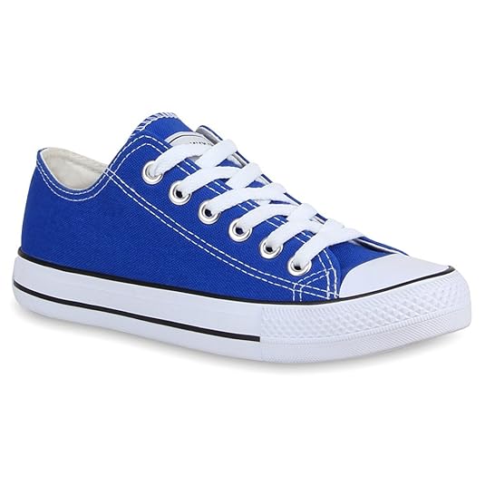 Stiefelparadies Unisex Damen Herren Sneaker Low Übergrößen Flandell