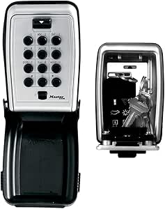 Master Lock Caja fuerte para llaves [Medium] [Montaje mural] [Pulsador]- 5423EURD - Caja de seguridad