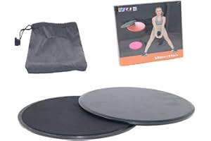 ITTA Gliding Discs, Double Sided Slider Discs Exercise Sliders, 2 Dual Sided Gliding Sliding Discs for Core Fitness, Gym, Carpet and Hardwood Floors Home Abdominal Exercise Equipment
