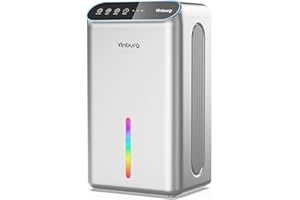 VINBURG Dehumidifier for Basement (85 OZ, 800 sq ft) Quiet Dehumidifiers for Home, Auto Shut-Off, Sleep Mode, 3 Gear Timer(8H,16H,24H), Small Dehumidifier for Bedroom, Bathroom with Drain Hose