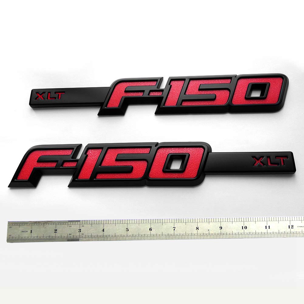 The Best Online Store Offer 2pcs Oem F 150 Xlt Emblem Badge Fender Nameplate 3d Logo Replacement For F150 Origianl Size Genuine Parts Black Red Automotive Online Retailers Fajalobi Tilburg Nl